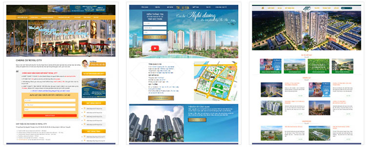 Thiết kế web bất động sản 2